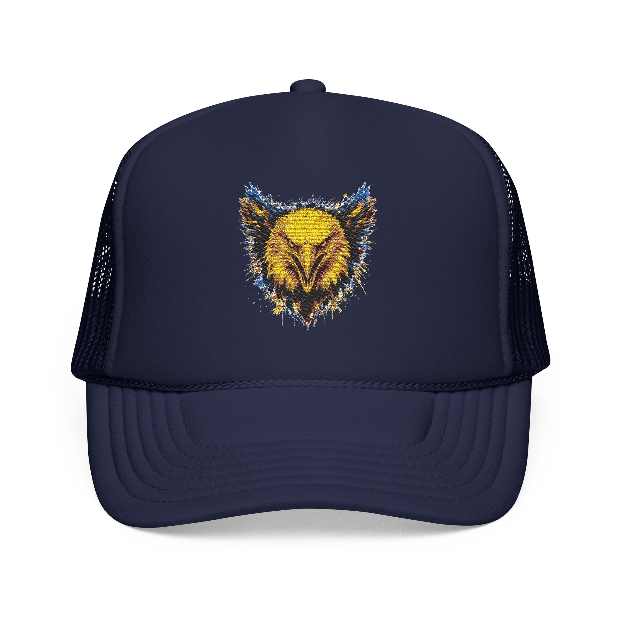 Eagle (Blue & Gold) — Foam Trucker Hat
