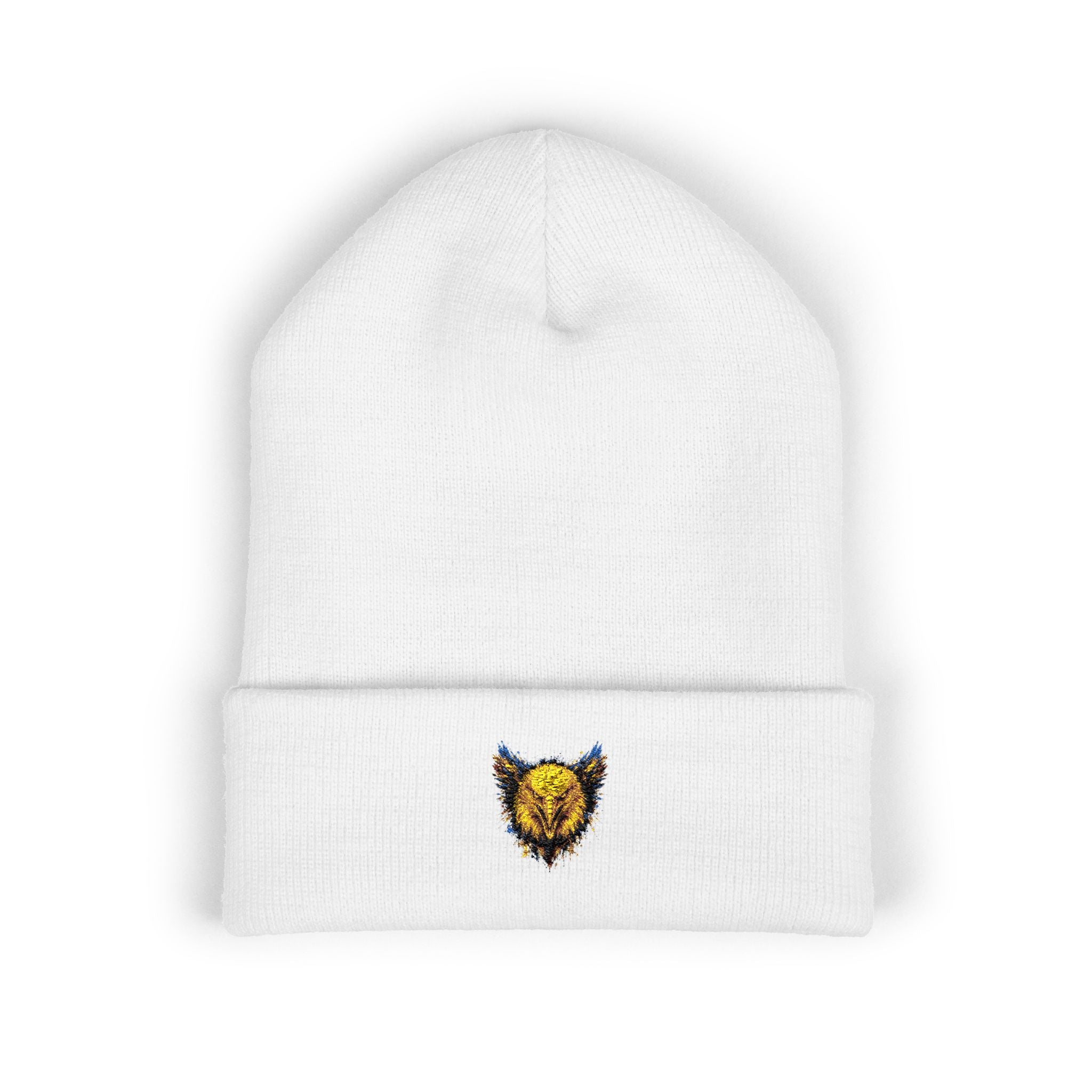 Eagle (Blue & Gold) — Embroidered Beanie