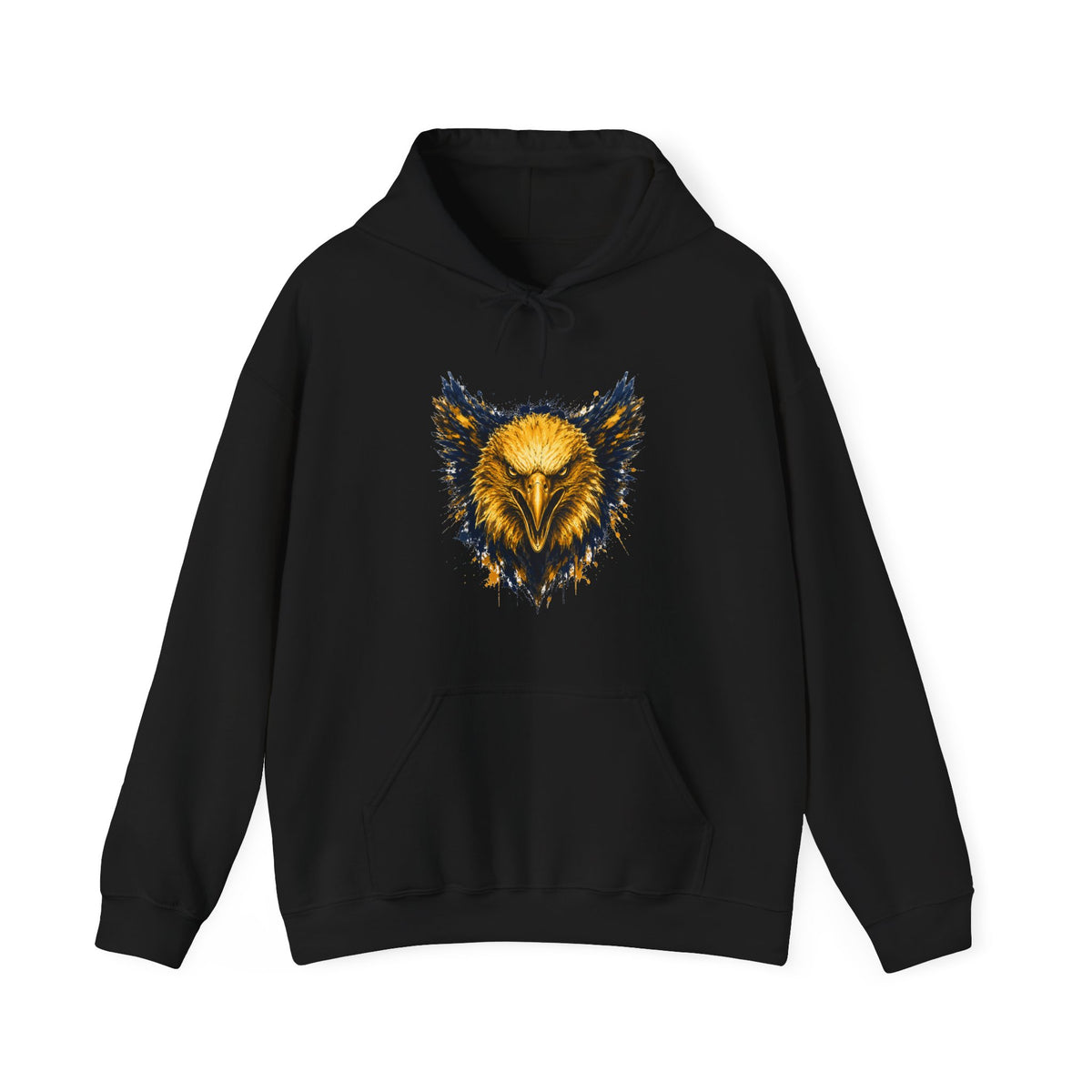 Eagle Logo Blue & Gold Hoodie