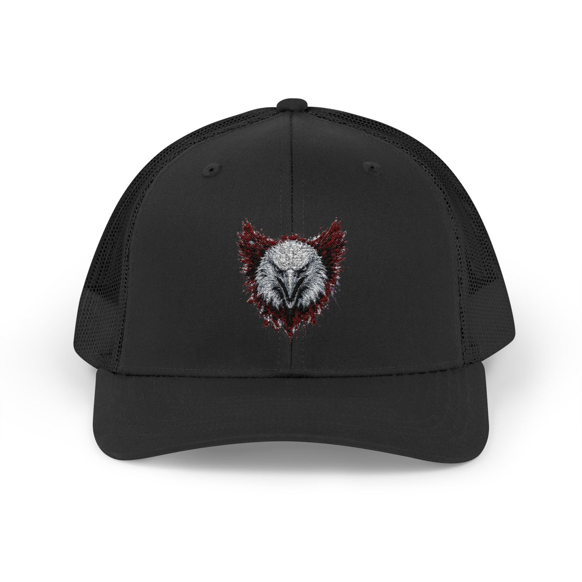 Eagle (Black & Red) — Snapback Trucker Hat