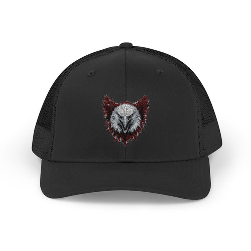 Eagle (Black & Red) — Snapback Trucker Hat