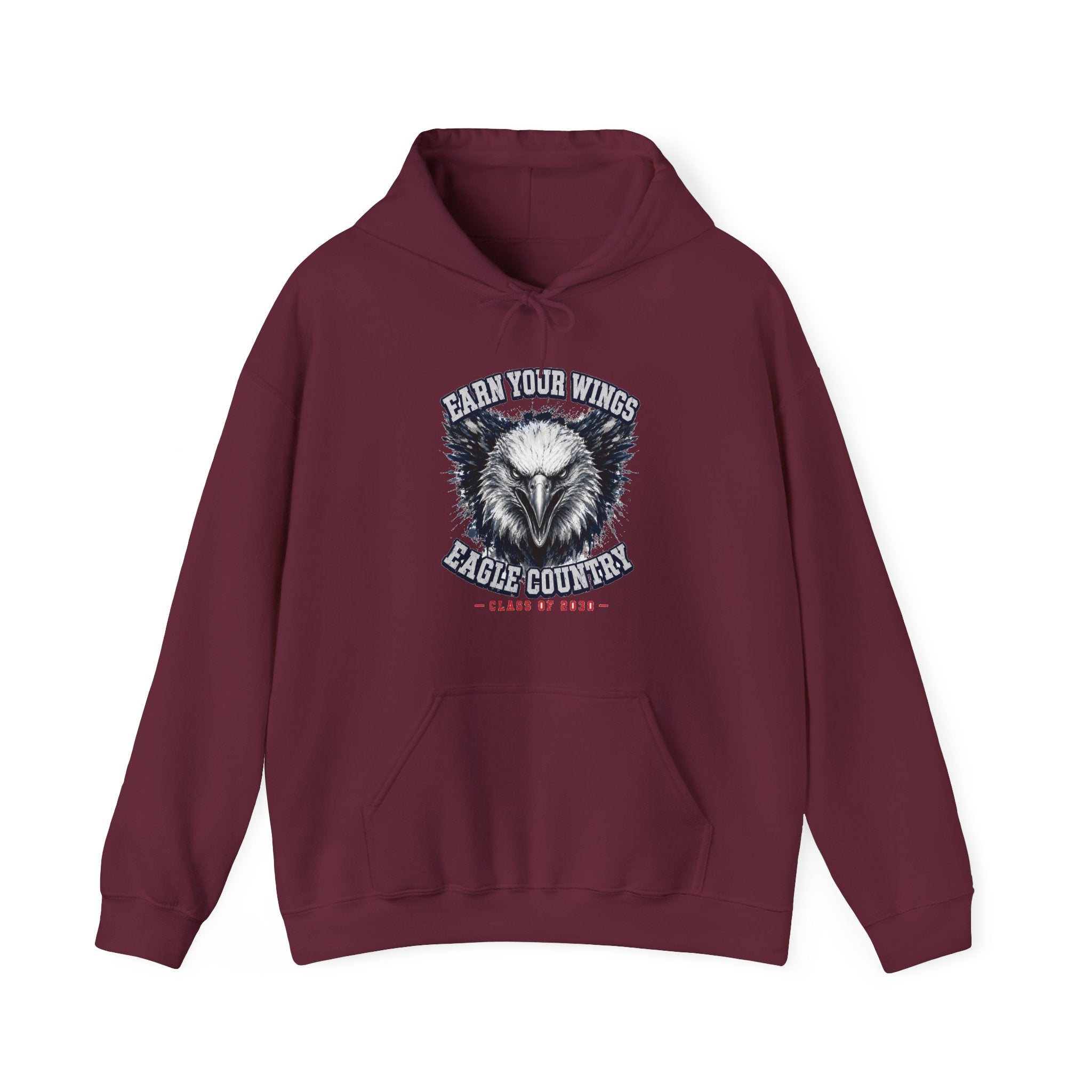 Earn Your Wings — Eagle Country 2030 Blue & White Hoodie