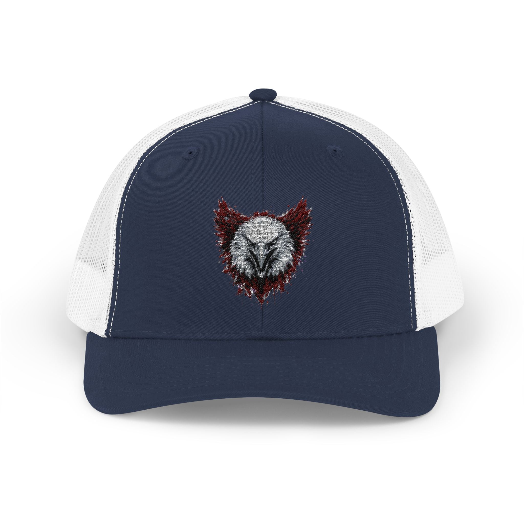 Eagle (Black & Red) — Snapback Trucker Hat