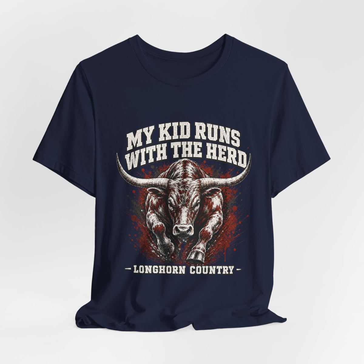 My Kid Runs With the Herd — Longhorn Country Tee