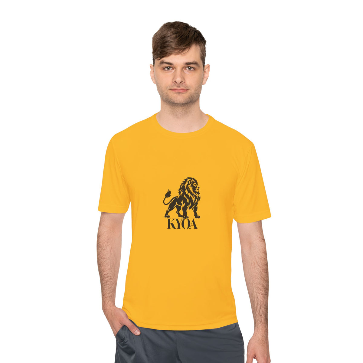KYOA — The Lion · Performance Tee (COURAGE)