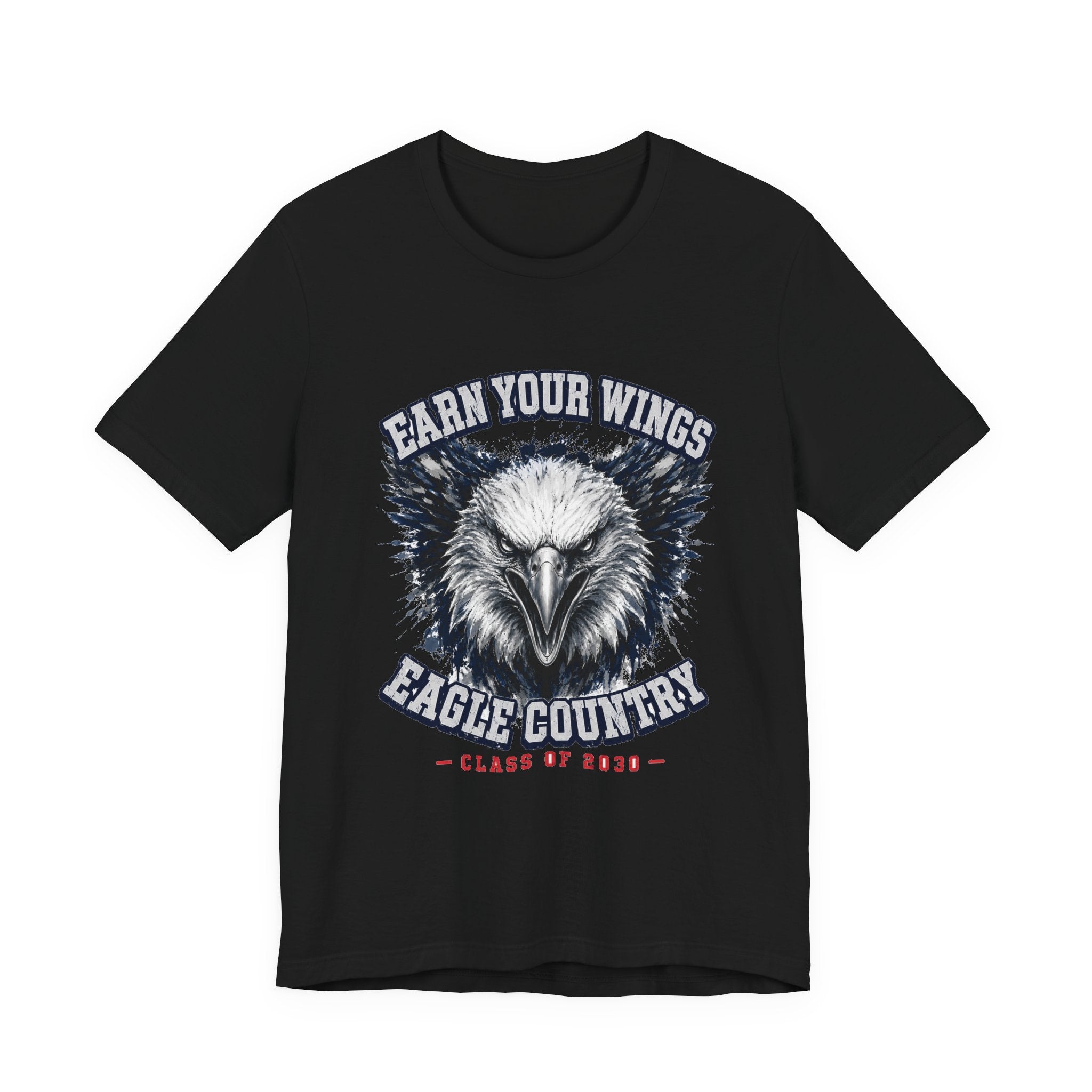 Earn Your Wings — Eagle Country 2030 Blue & White Tee