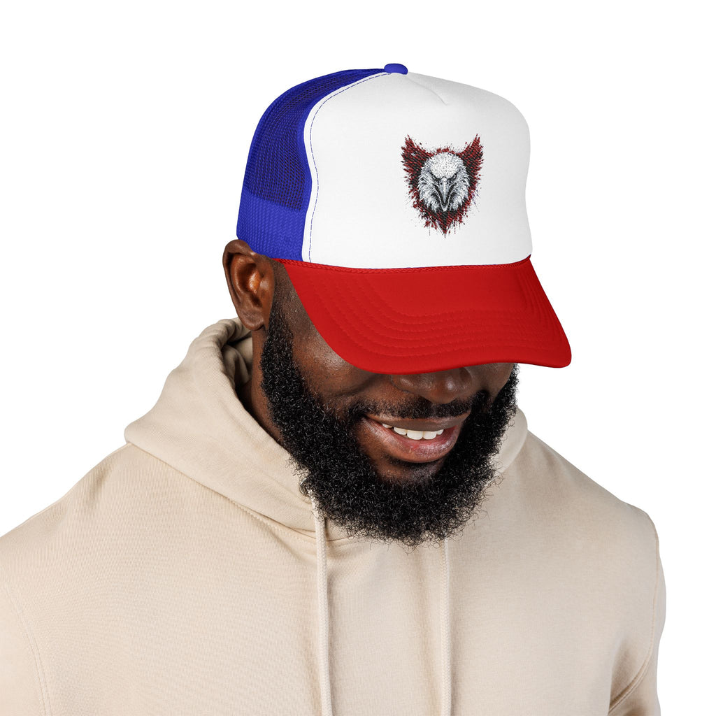 Eagle (Black & Red) — Foam Trucker Hat