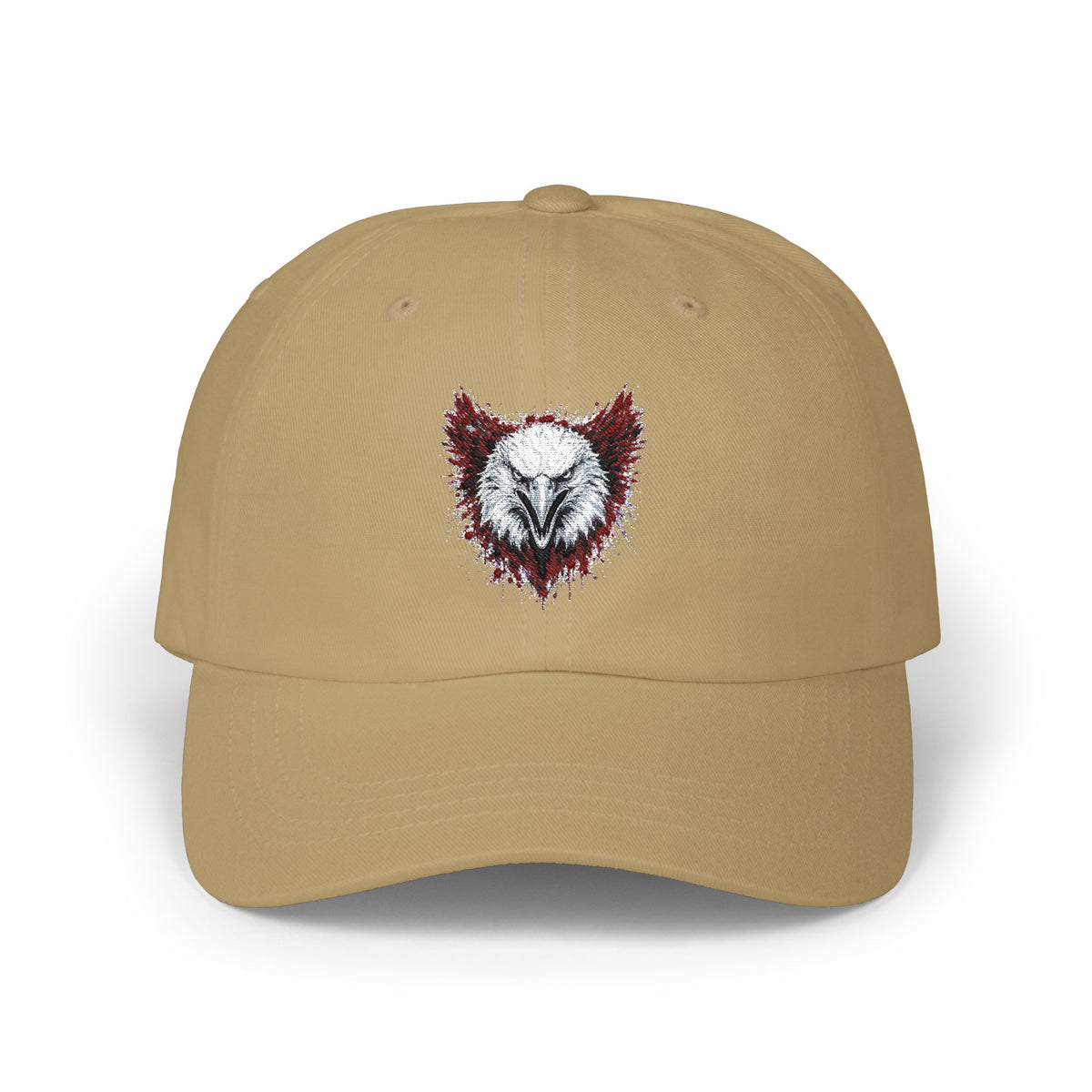 Eagle (Black & Red) — Embroidered Dad Hat