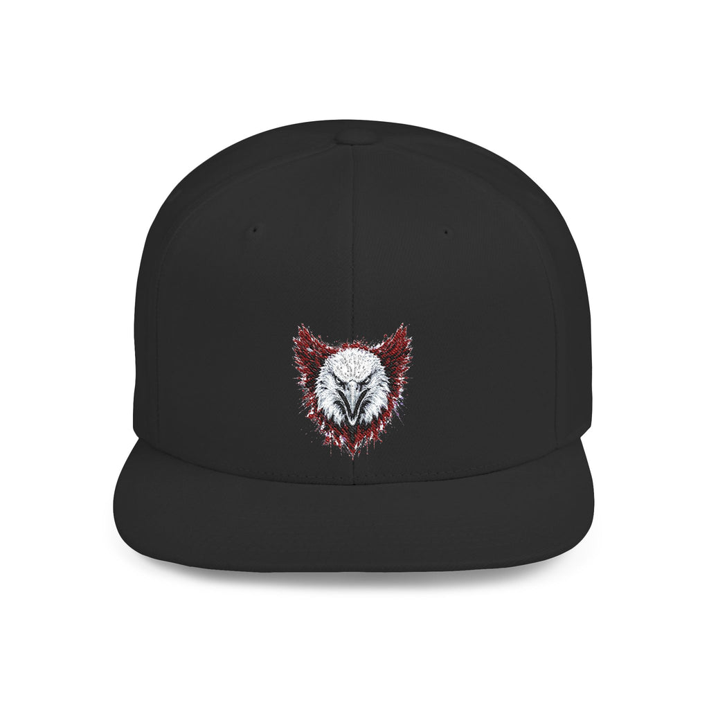 Eagle (Black & Red) — Flat-Bill Snapback