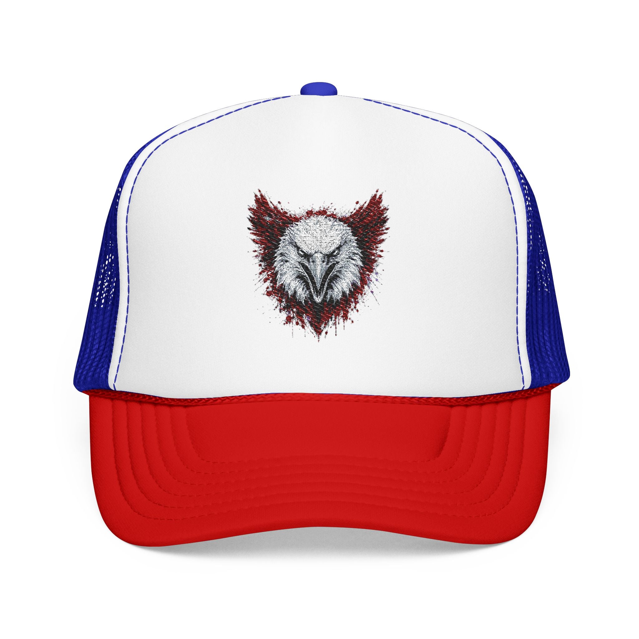 Eagle (Black & Red) — Foam Trucker Hat
