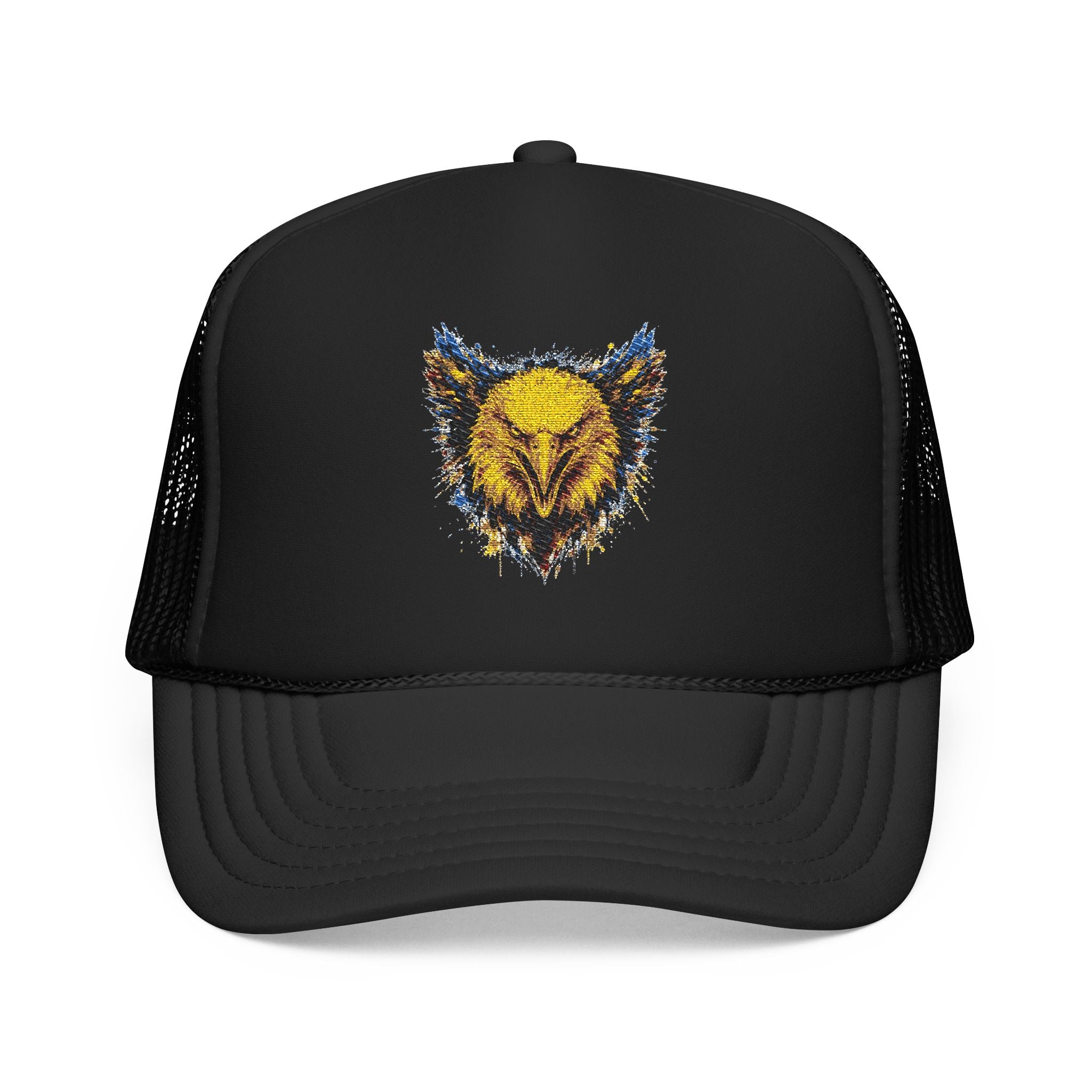 Eagle (Blue & Gold) — Foam Trucker Hat