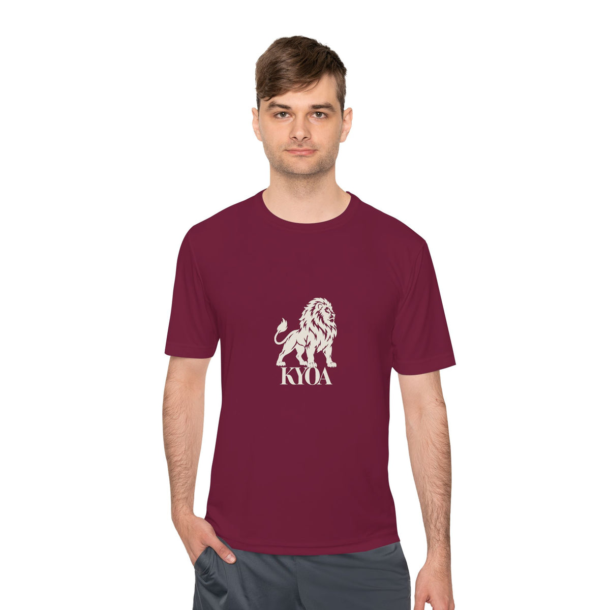 KYOA — The Lion · Performance Tee (COURAGE)