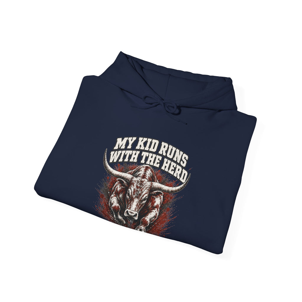 My Kid Runs With the Herd — Longhorn Country Hoodie