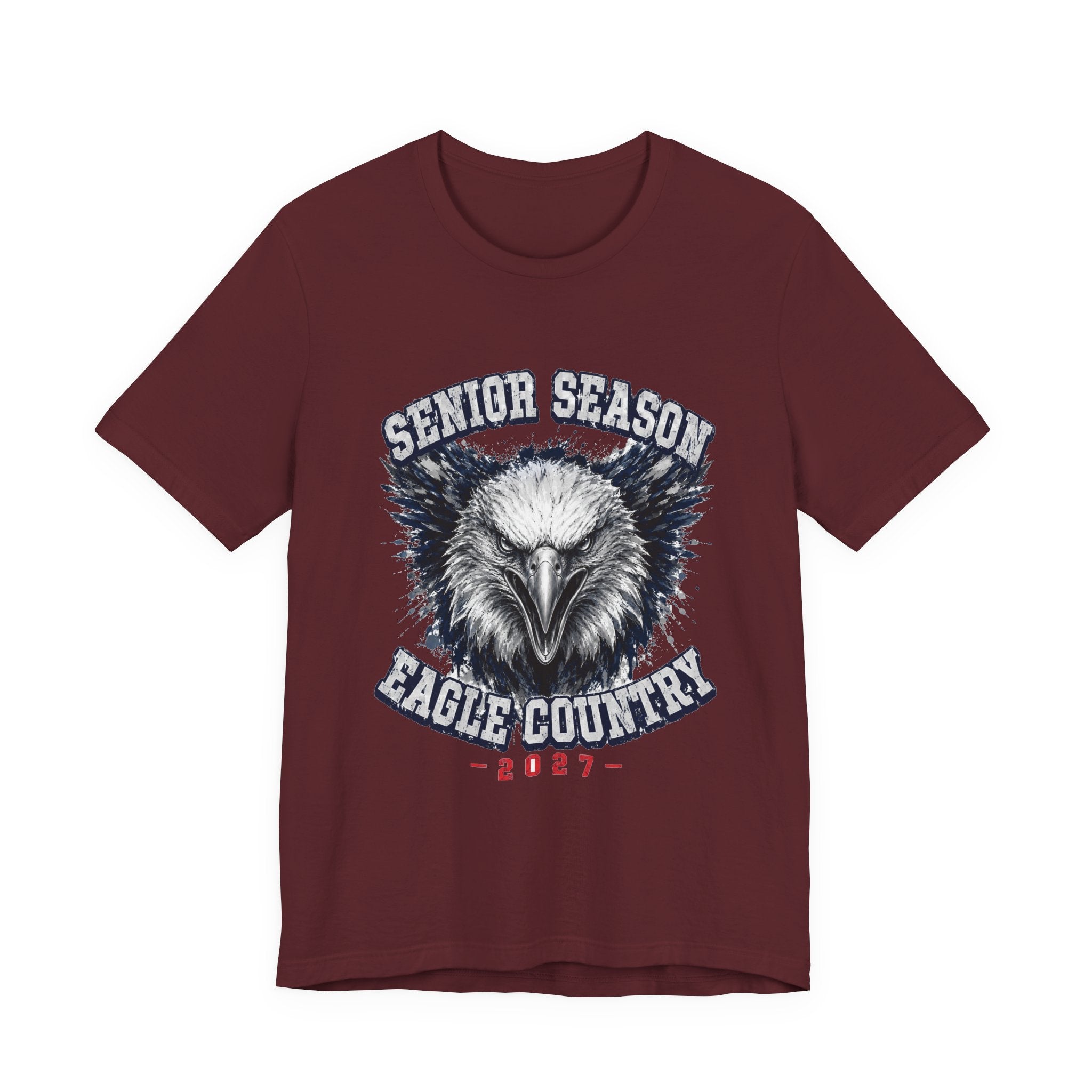 Senior Season — Eagle Country 2027 Blue & White Tee