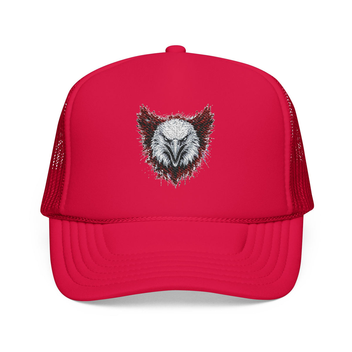 Eagle (Black & Red) — Foam Trucker Hat