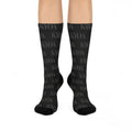 KYOA — Monogram Cushioned Crew Sock (Black)