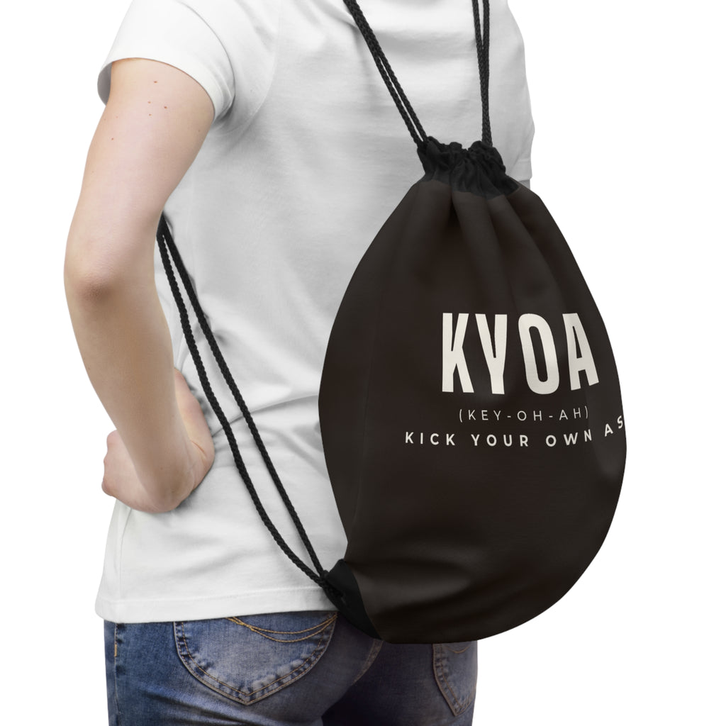 KYOA — Drawstring Gym Bag (Espresso Monogram)