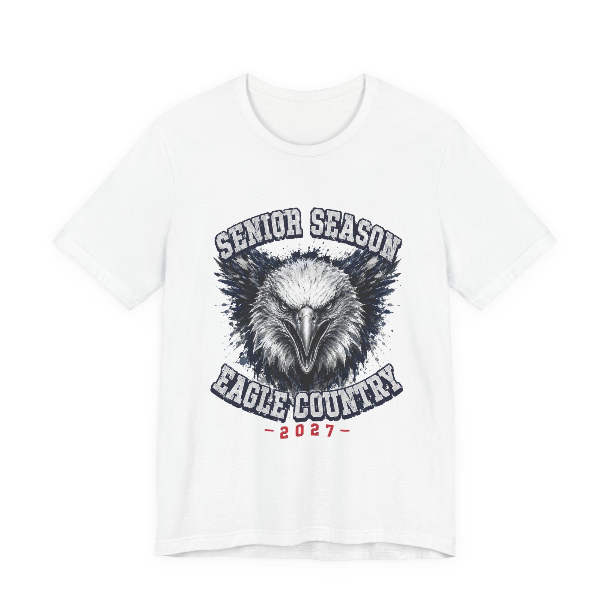 Senior Season — Eagle Country 2027 Blue & White Tee