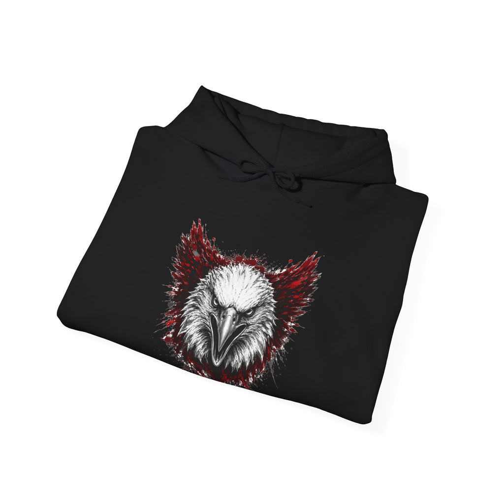 Eagle Logo Black & Red Hoodie