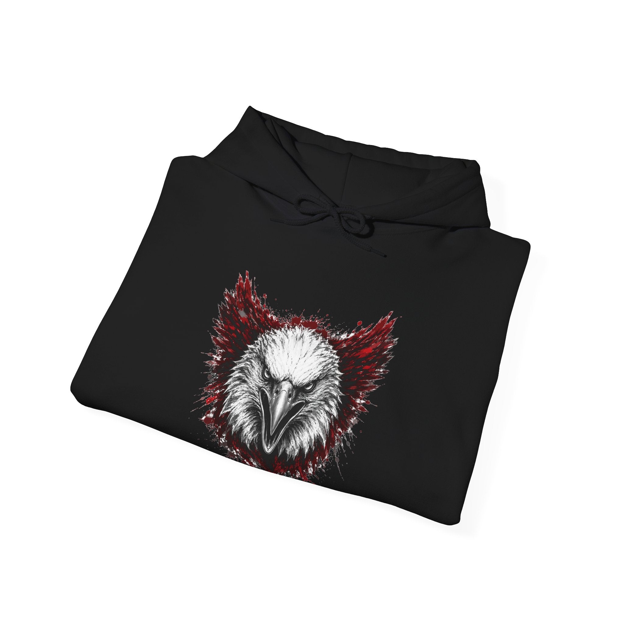 Eagle Logo Black & Red Hoodie