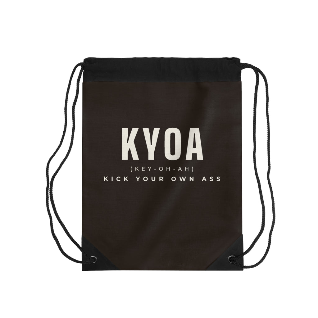 KYOA — Drawstring Gym Bag (Espresso Monogram)
