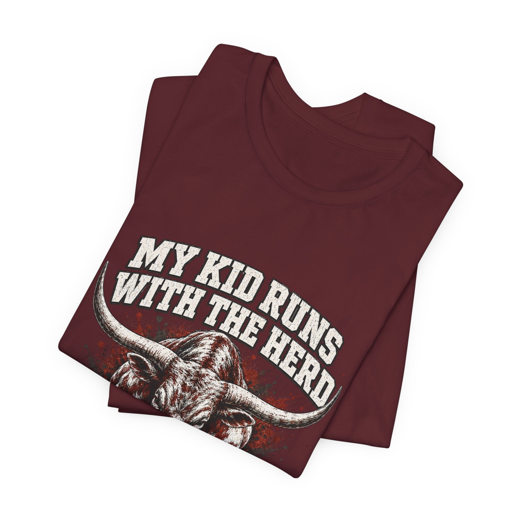 My Kid Runs With the Herd — Longhorn Country Tee
