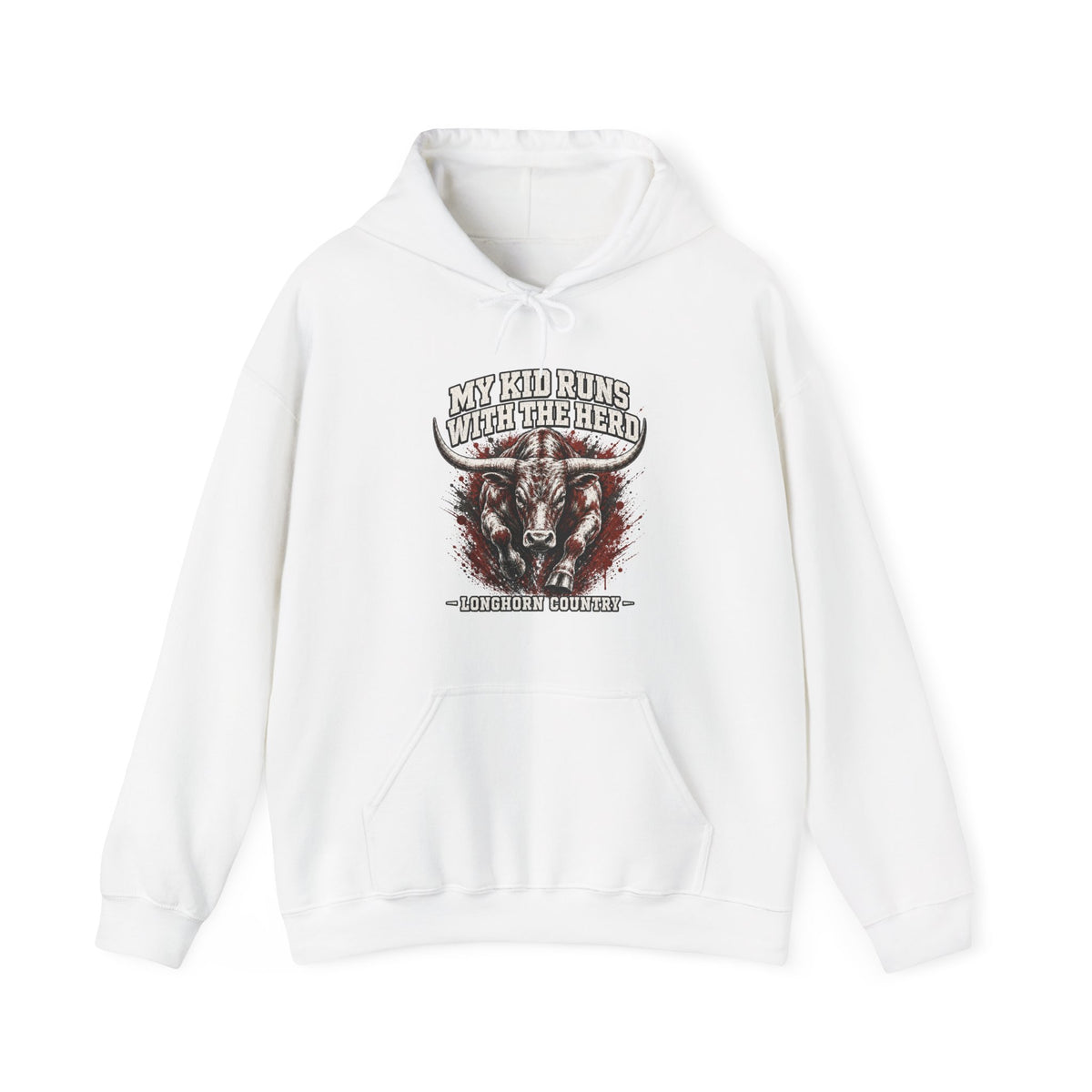 My Kid Runs With the Herd — Longhorn Country Hoodie