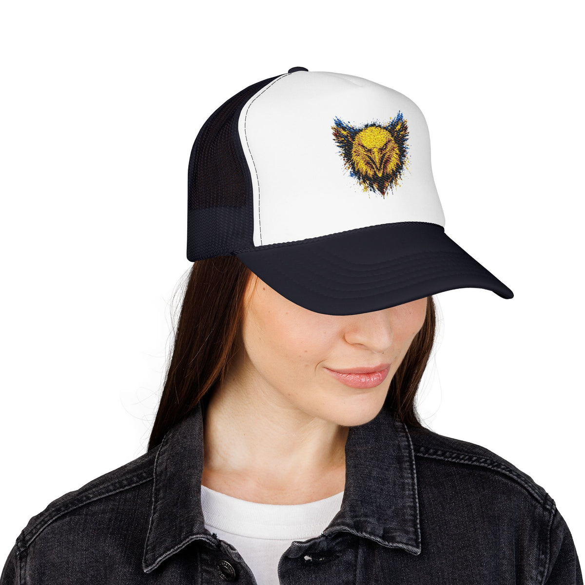 Eagle (Blue & Gold) — Foam Trucker Hat