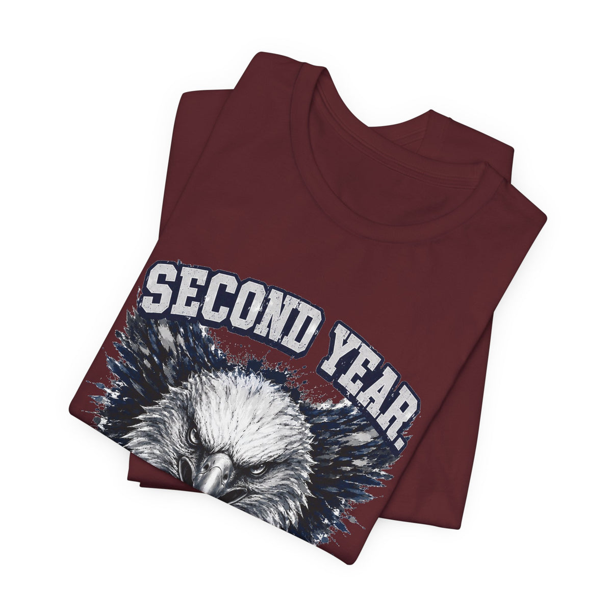 Second Year. No Fear. — Eagle Country 2029 Blue & White Tee