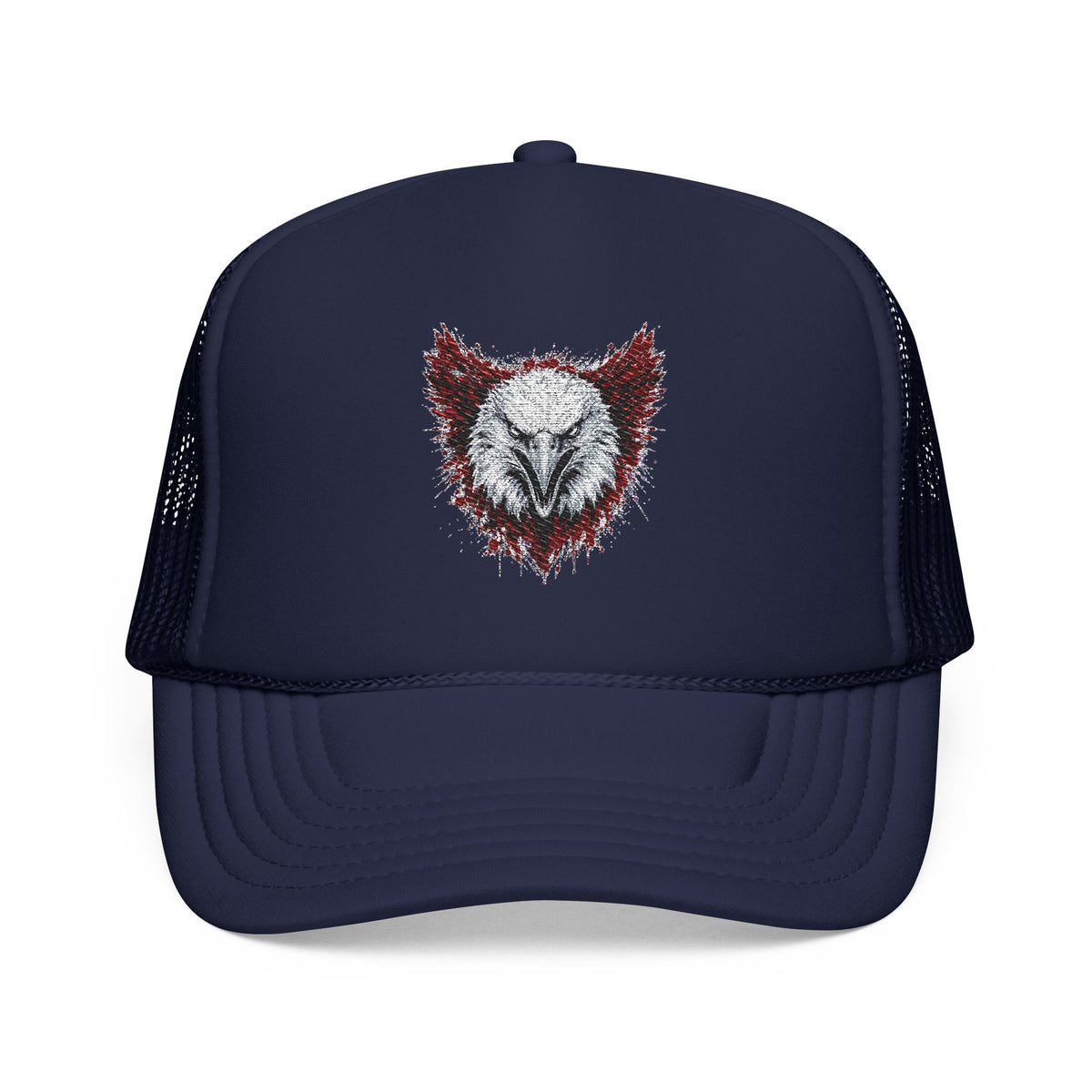 Eagle (Black & Red) — Foam Trucker Hat