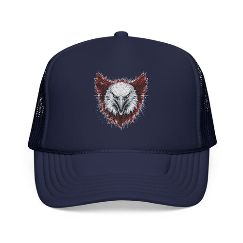 Eagle (Black & Red) — Foam Trucker Hat