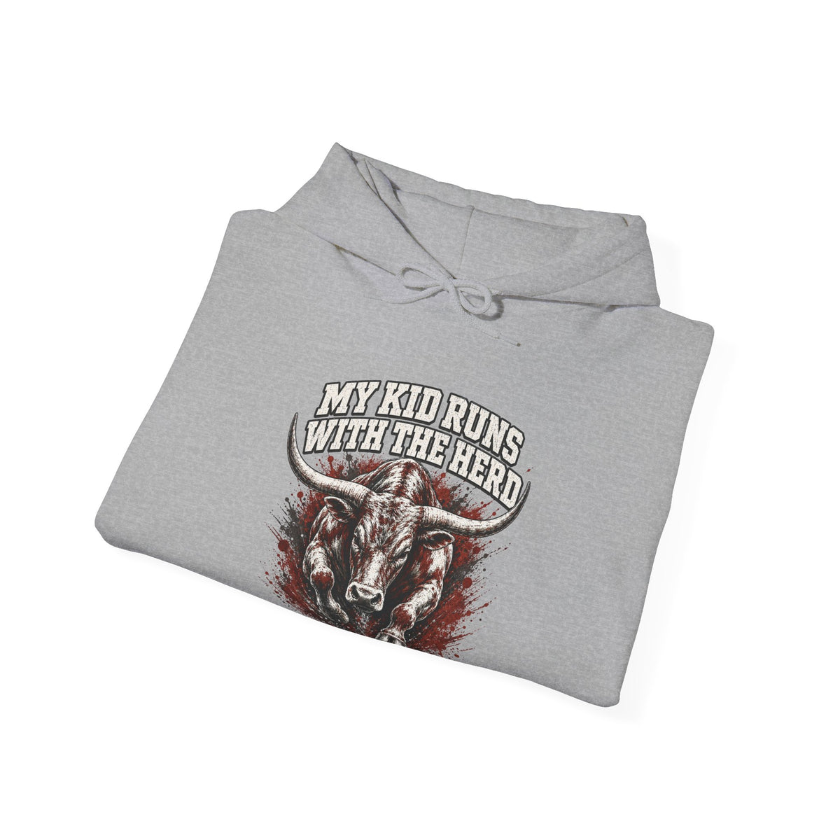 My Kid Runs With the Herd — Longhorn Country Hoodie