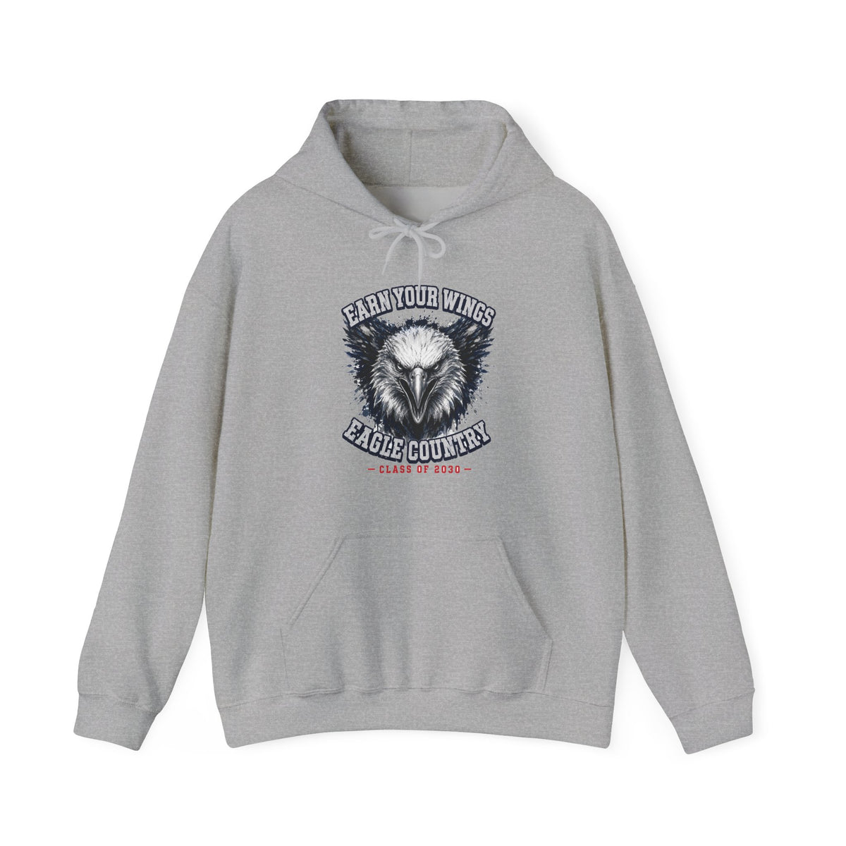Earn Your Wings — Eagle Country 2030 Blue & White Hoodie