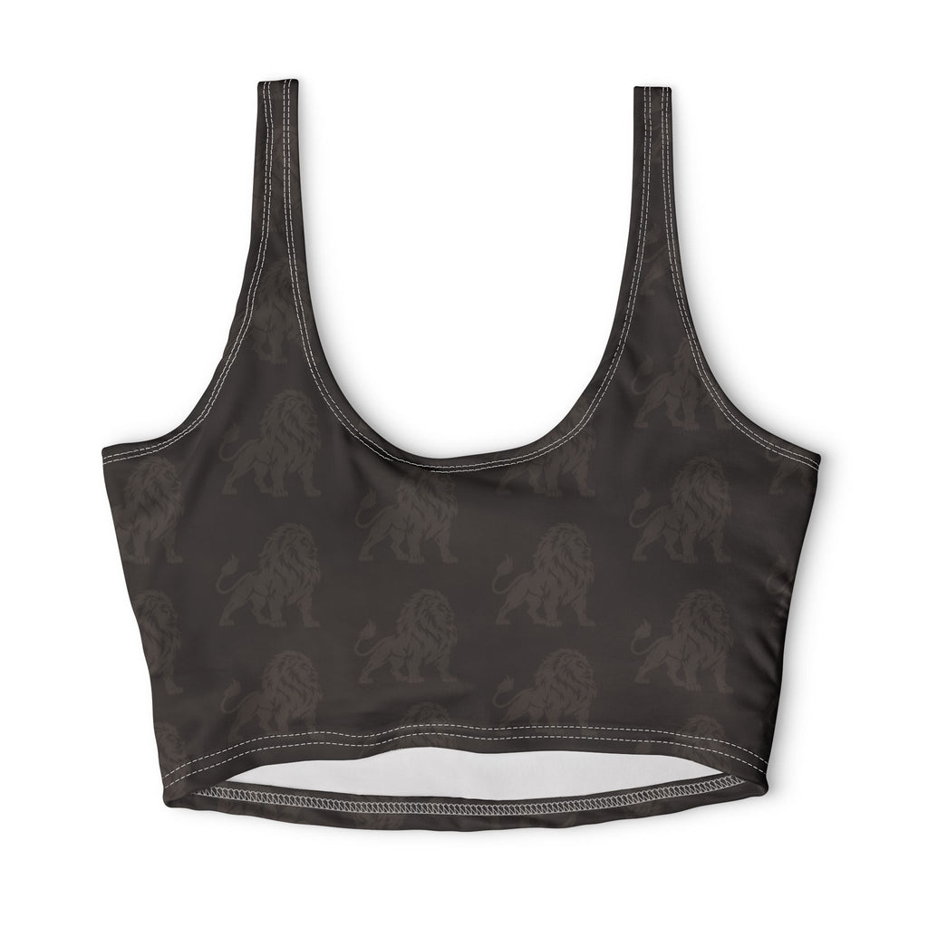 KYOA — The Lion · All-Over Monogram Sports Bra (COURAGE)