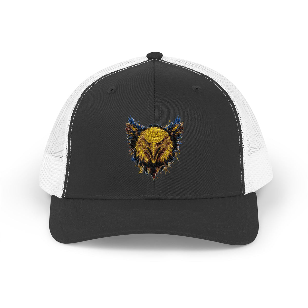 Eagle (Blue & Gold) — Snapback Trucker Hat