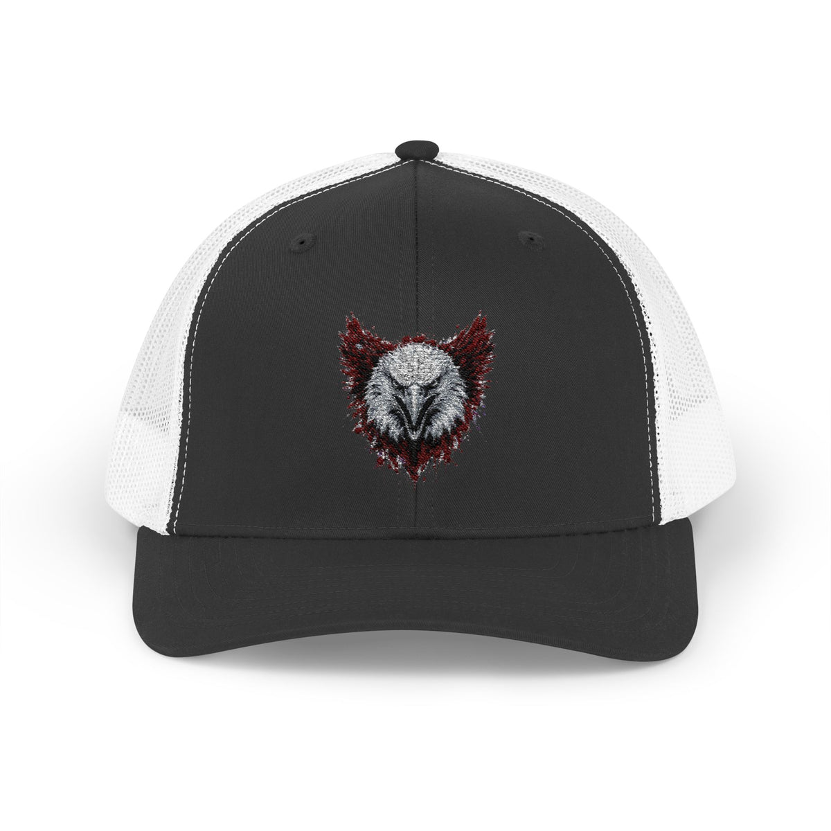 Eagle (Black & Red) — Snapback Trucker Hat