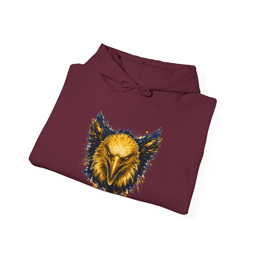Eagle Logo Blue & Gold Hoodie