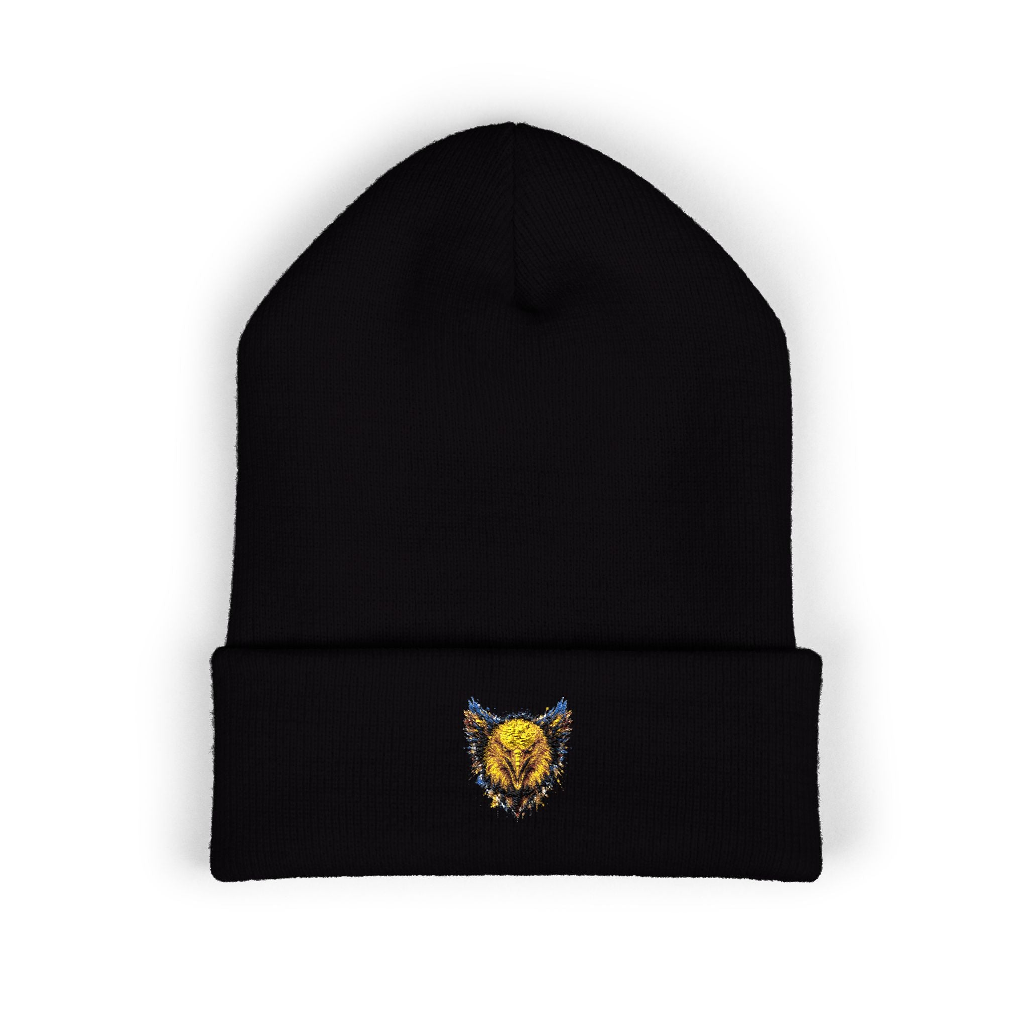 Eagle (Blue & Gold) — Embroidered Beanie