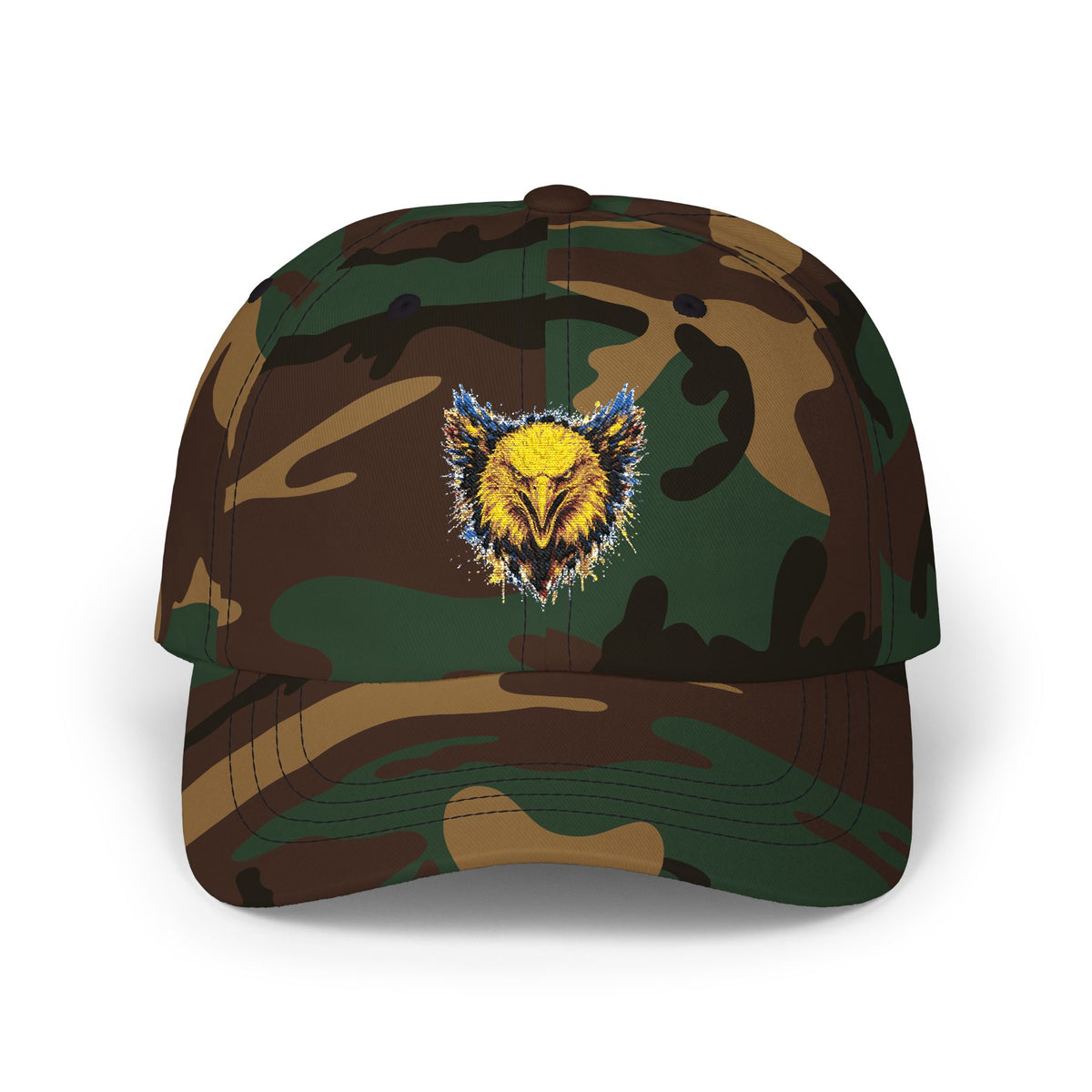 Eagle (Blue & Gold) — Embroidered Dad Hat