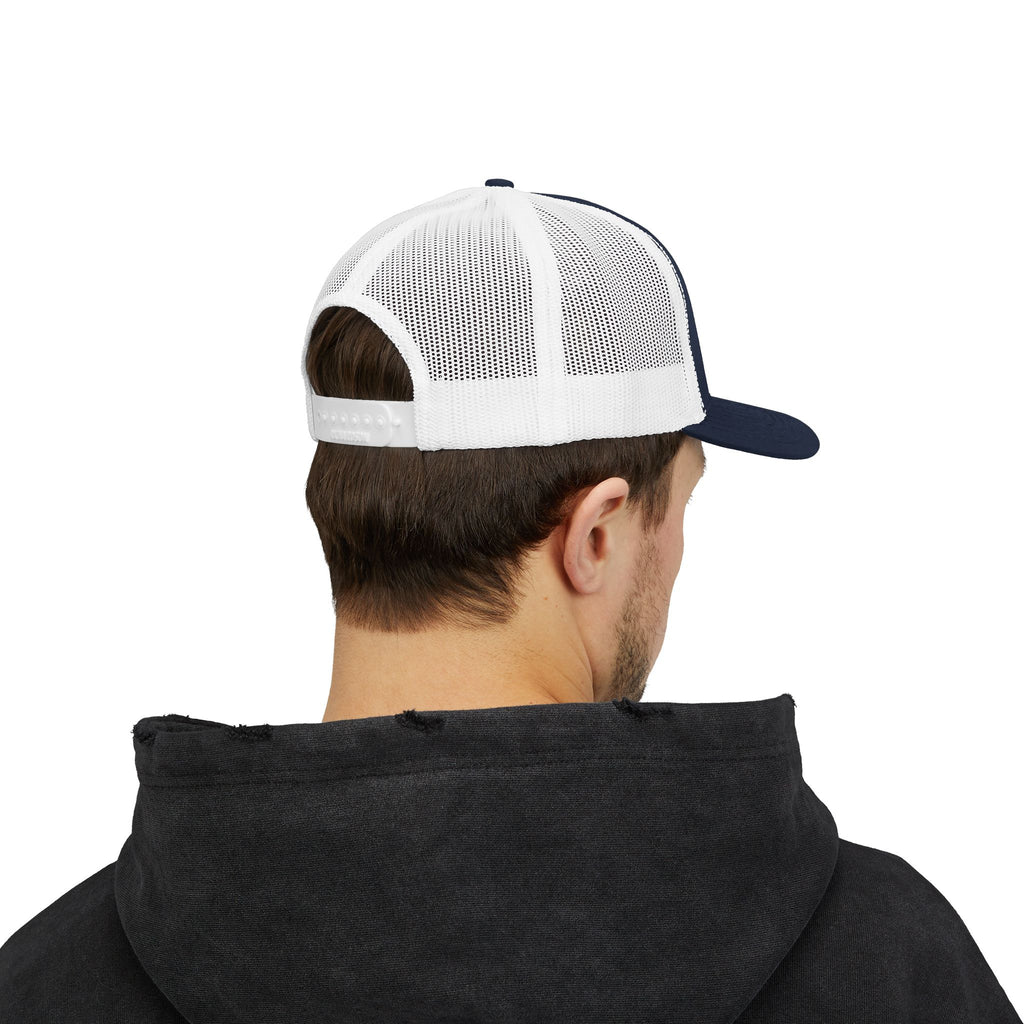 Eagle (Blue & Gold) — Snapback Trucker Hat