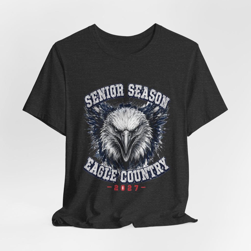 Senior Season — Eagle Country 2027 Blue & White Tee
