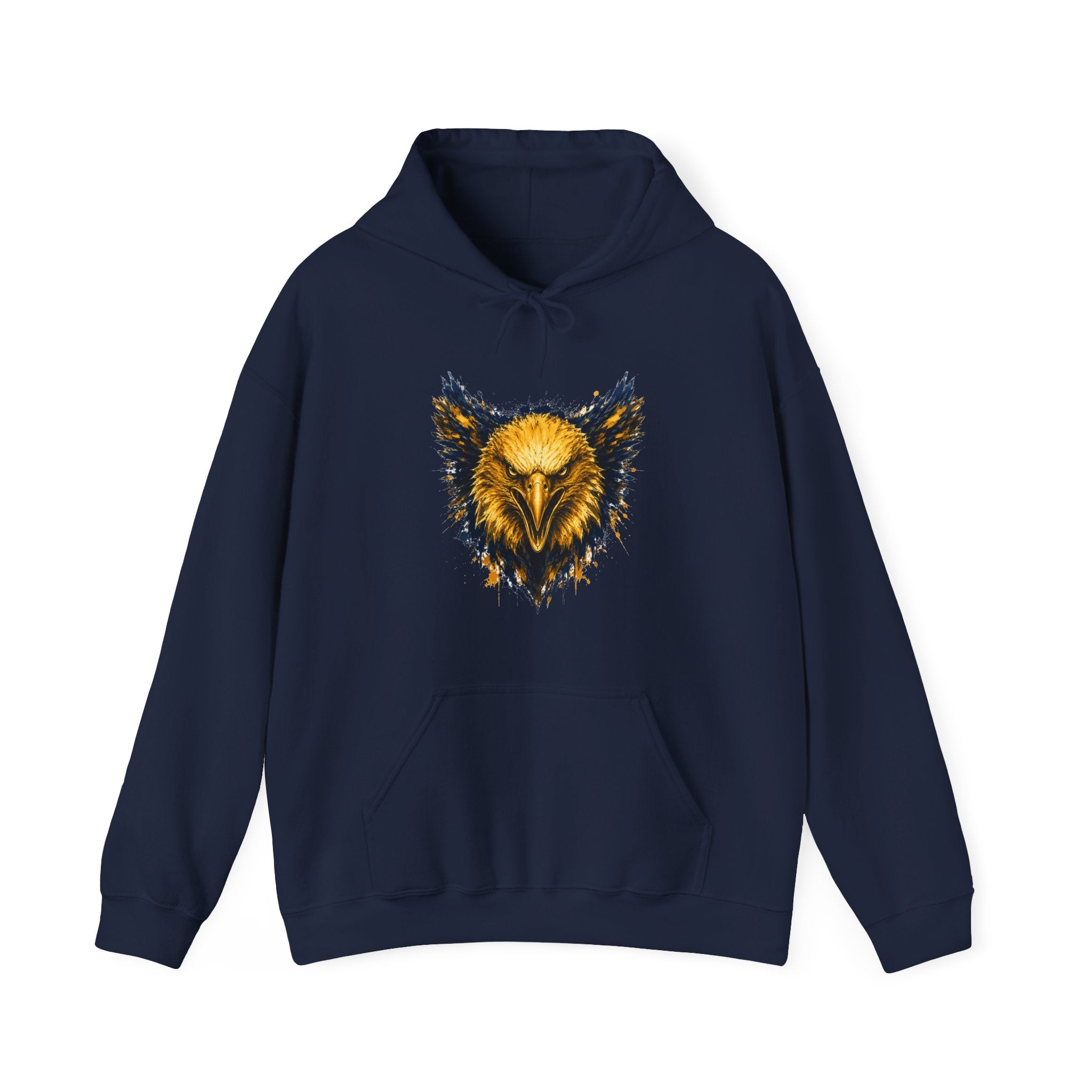 Eagle Logo Blue & Gold Hoodie