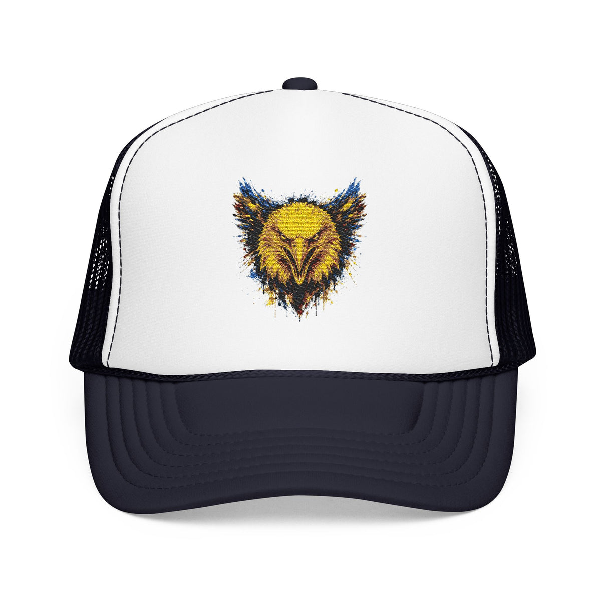 Eagle (Blue & Gold) — Foam Trucker Hat