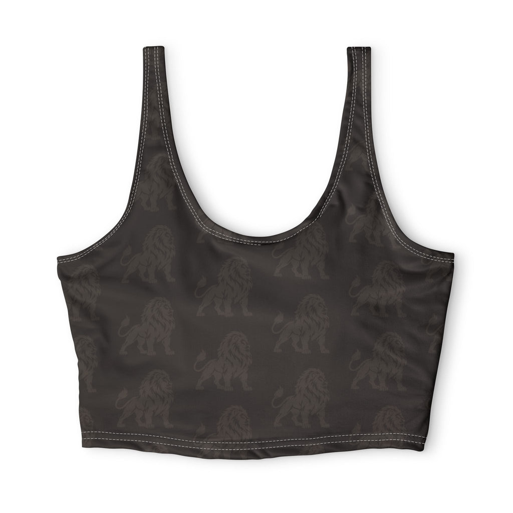 KYOA — The Lion · All-Over Monogram Sports Bra (COURAGE)
