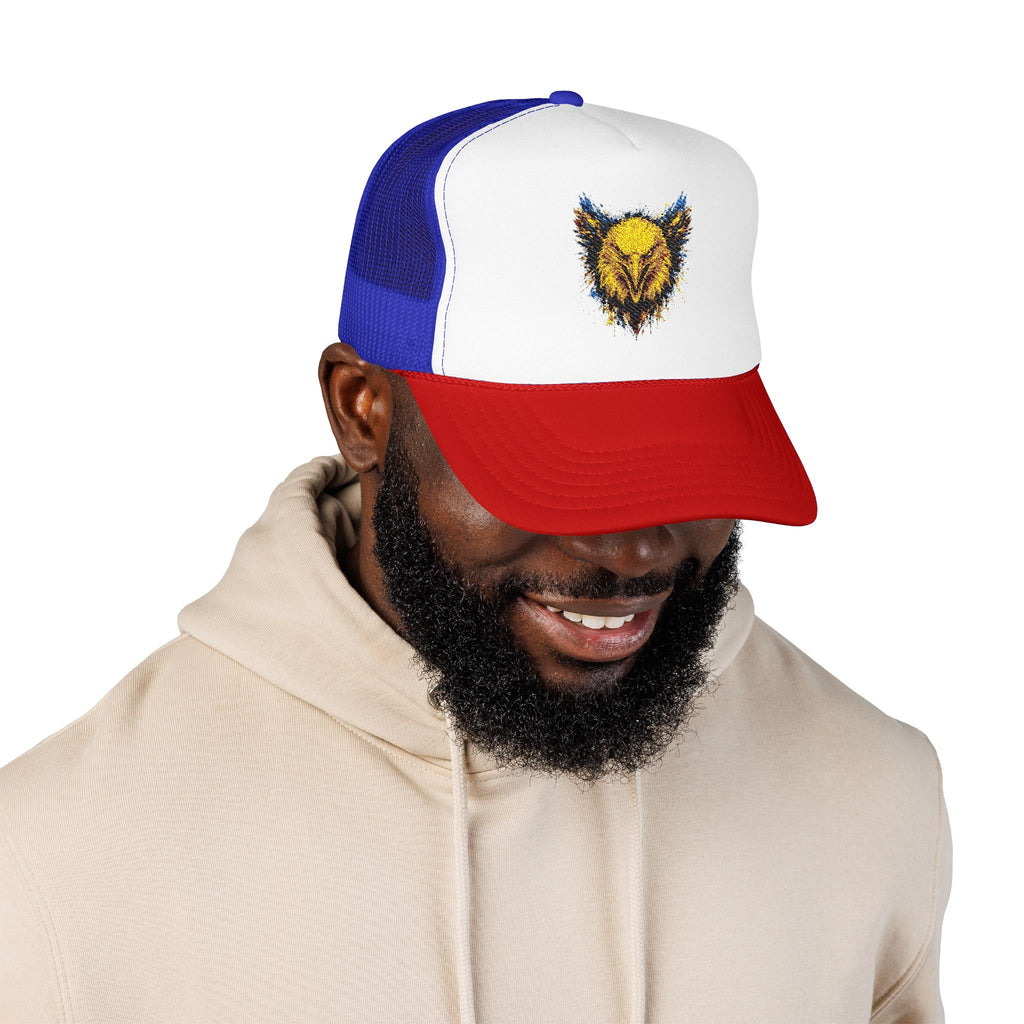 Eagle (Blue & Gold) — Foam Trucker Hat