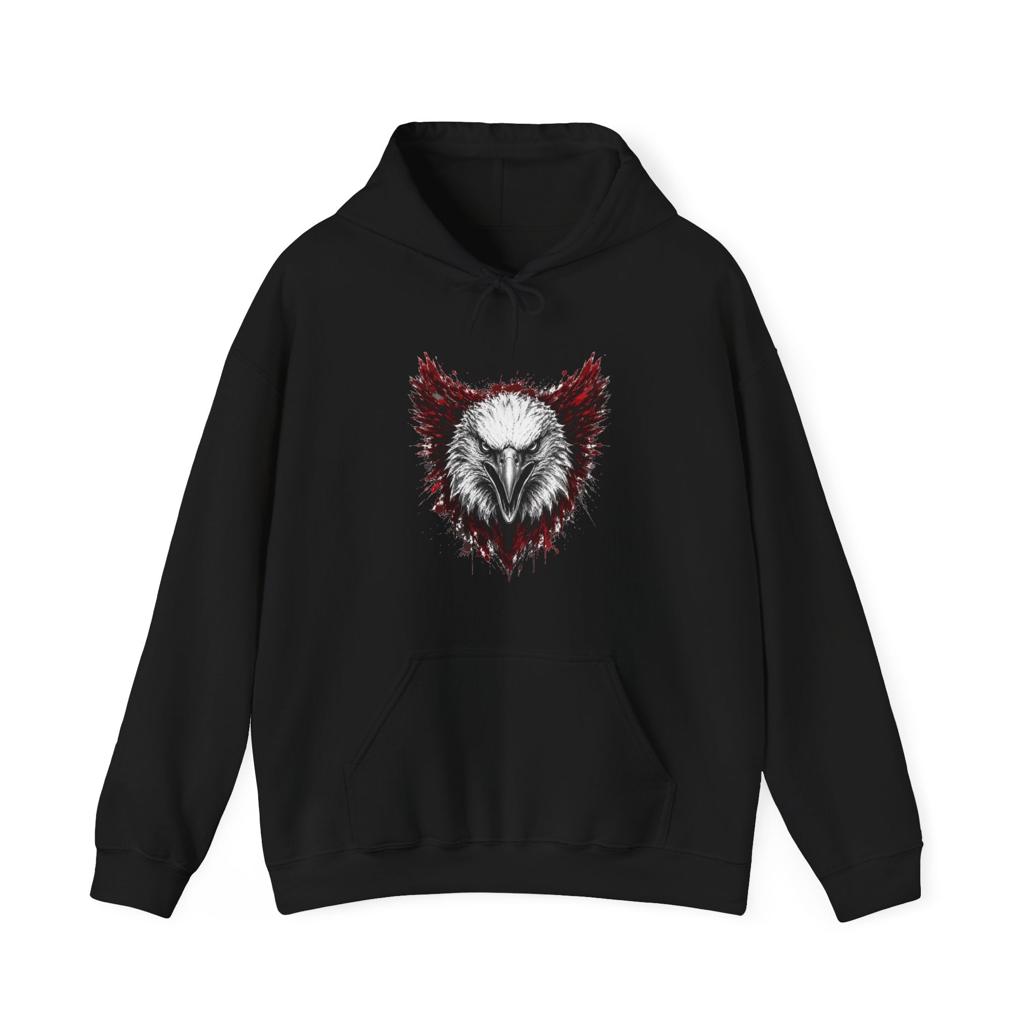 Eagle Logo Black & Red Hoodie