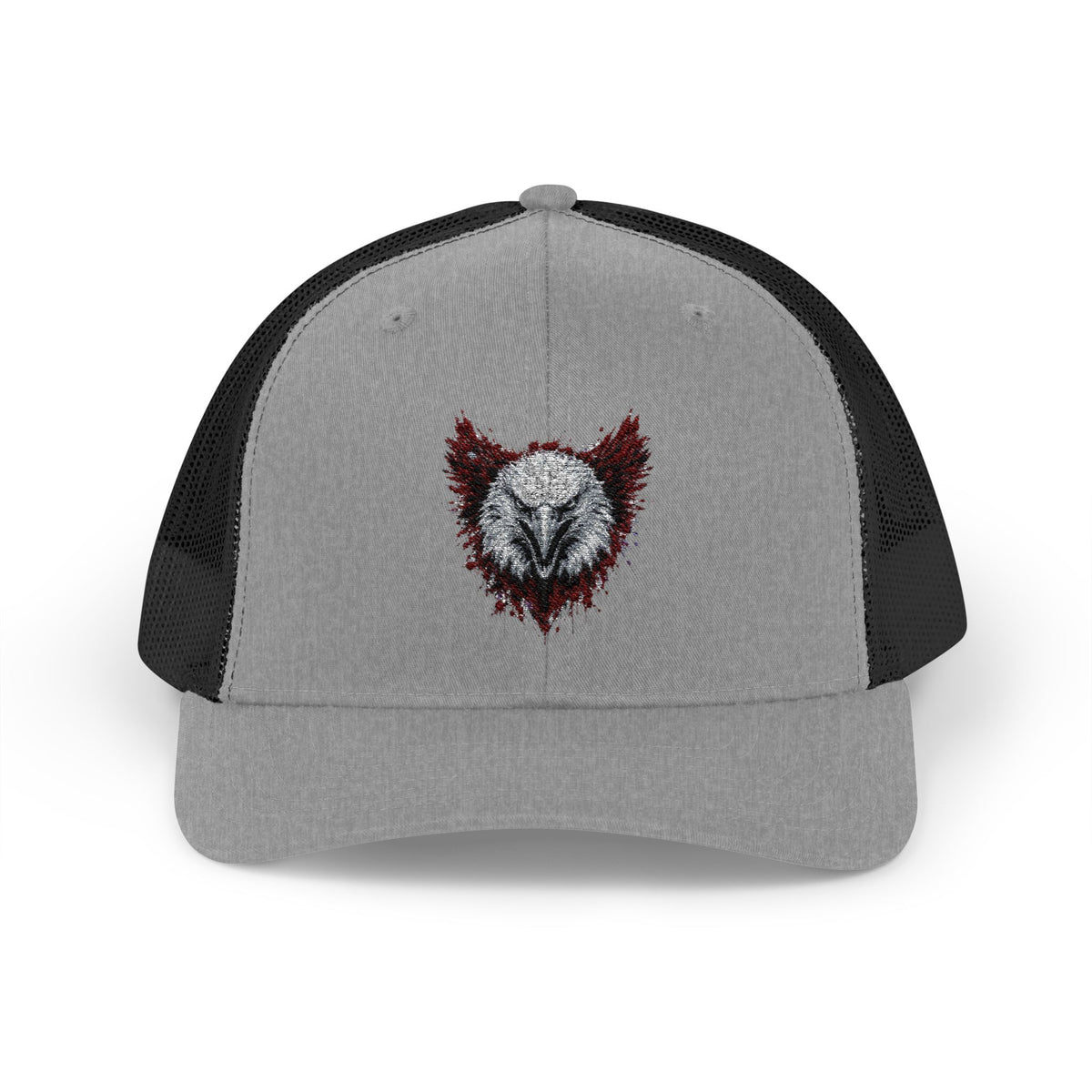 Eagle (Black & Red) — Snapback Trucker Hat