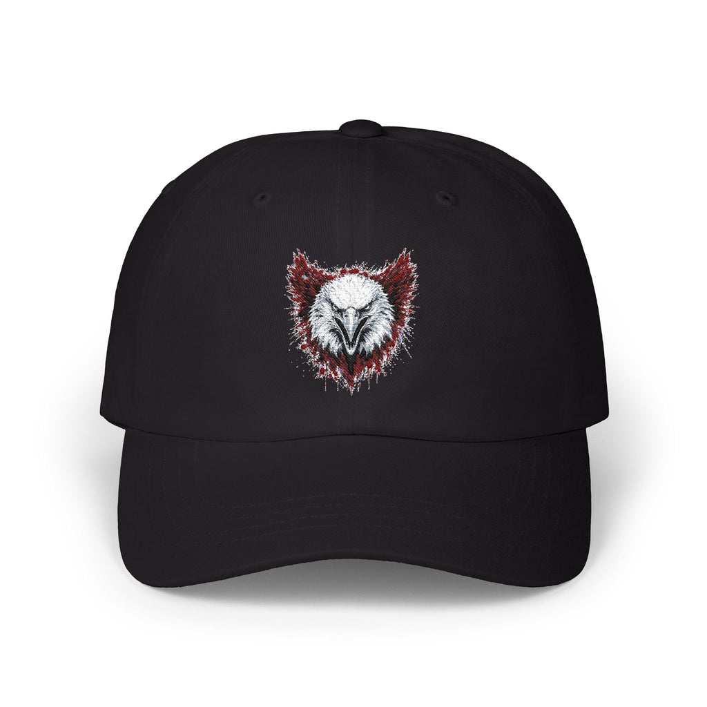 Eagle (Black & Red) — Embroidered Dad Hat