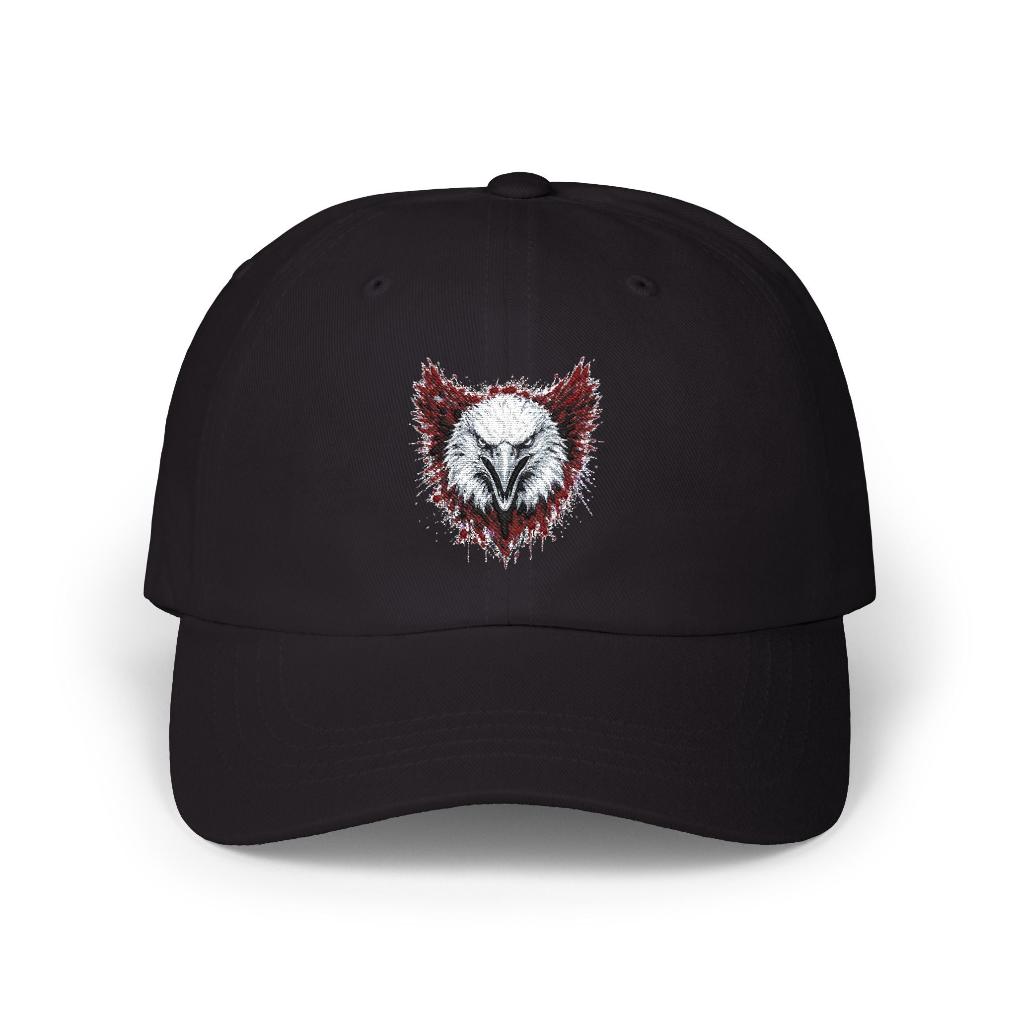 Eagle (Black & Red) — Embroidered Dad Hat