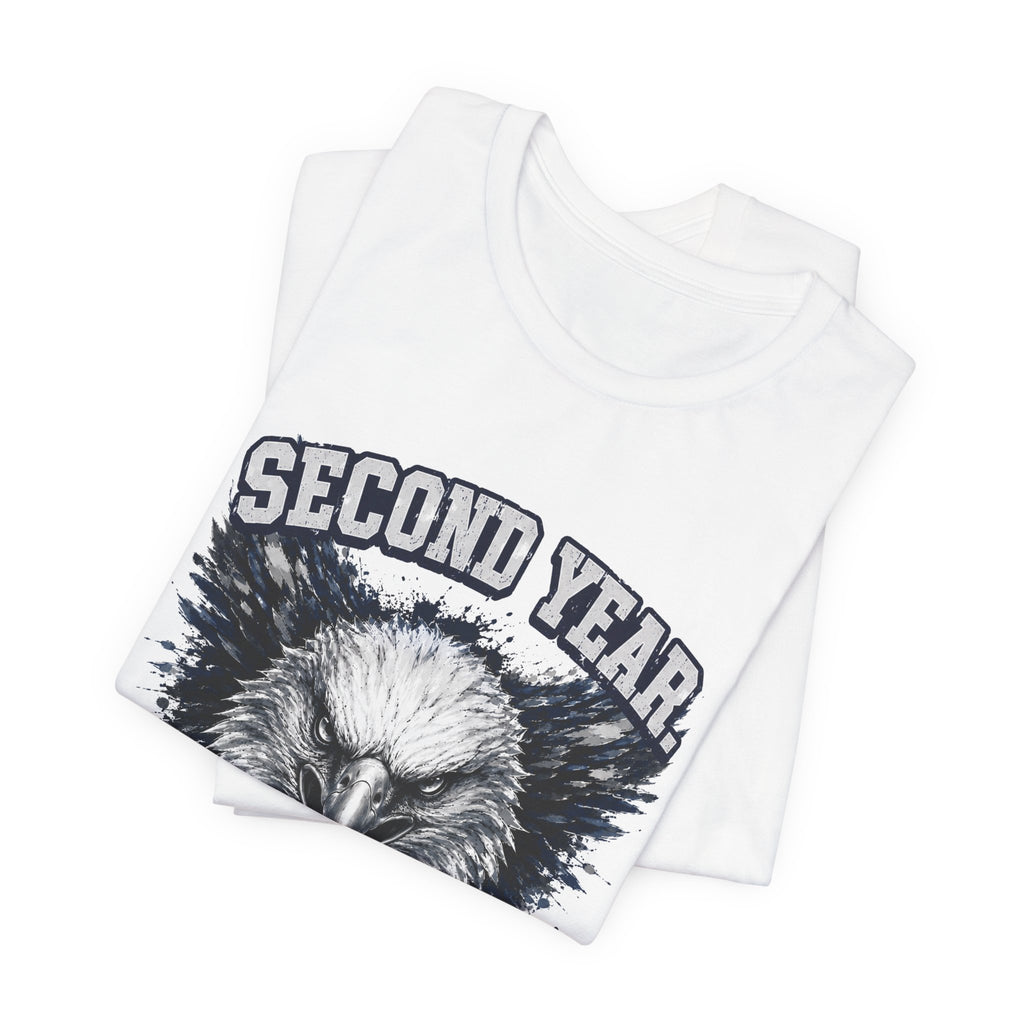 Second Year. No Fear. — Eagle Country 2029 Blue & White Tee